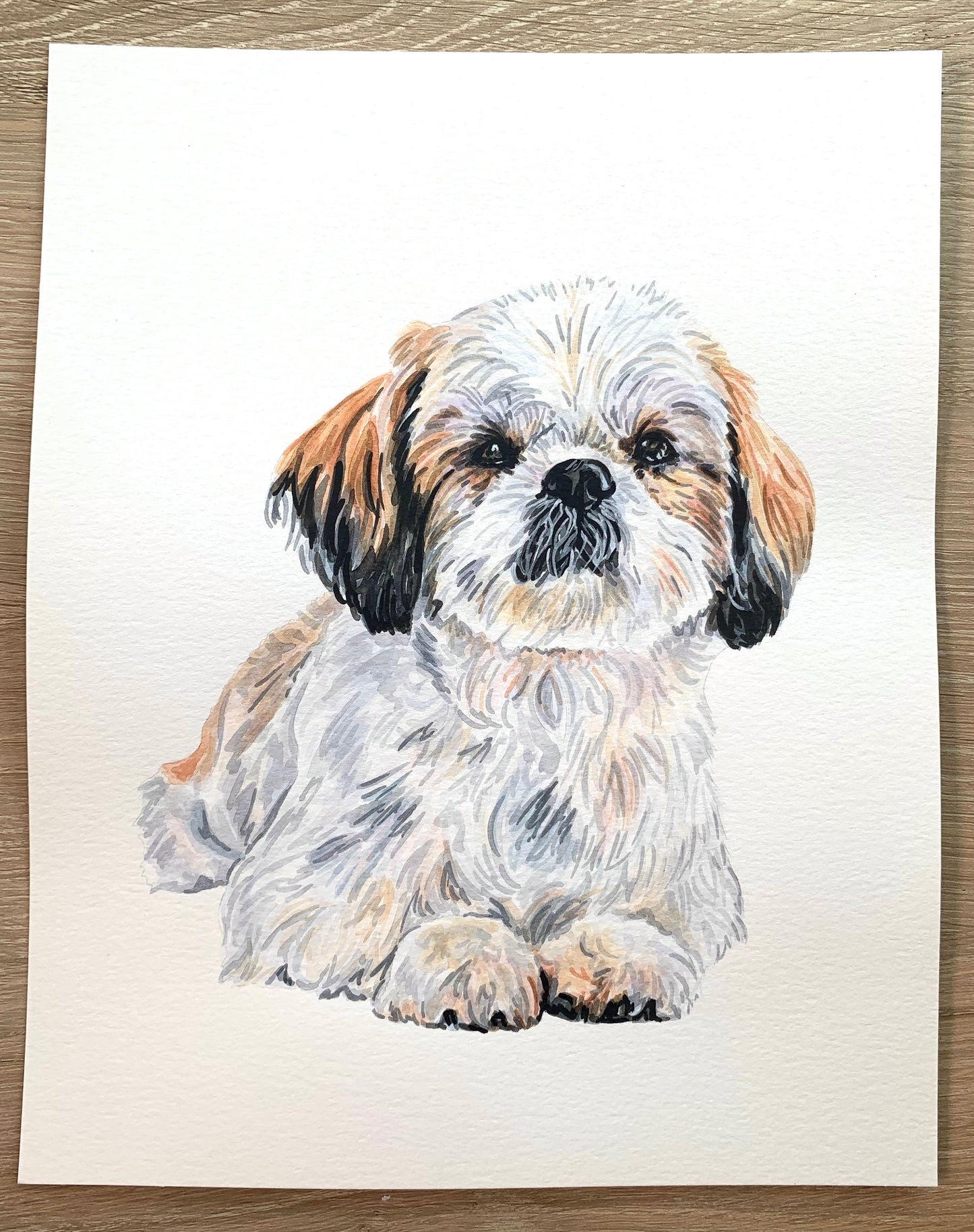 Watercolor Pet Portrait - One Pet