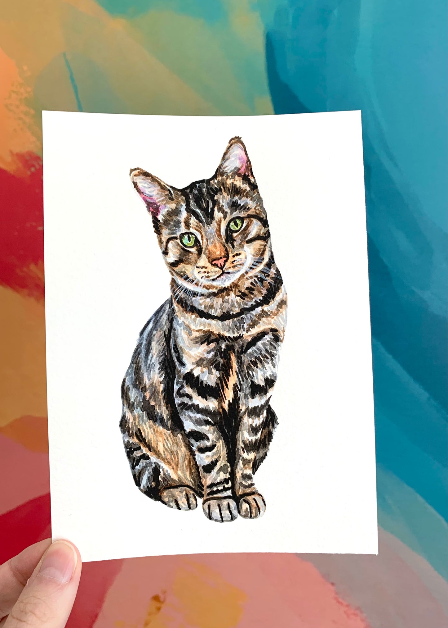 Watercolor Pet Portrait - One Pet