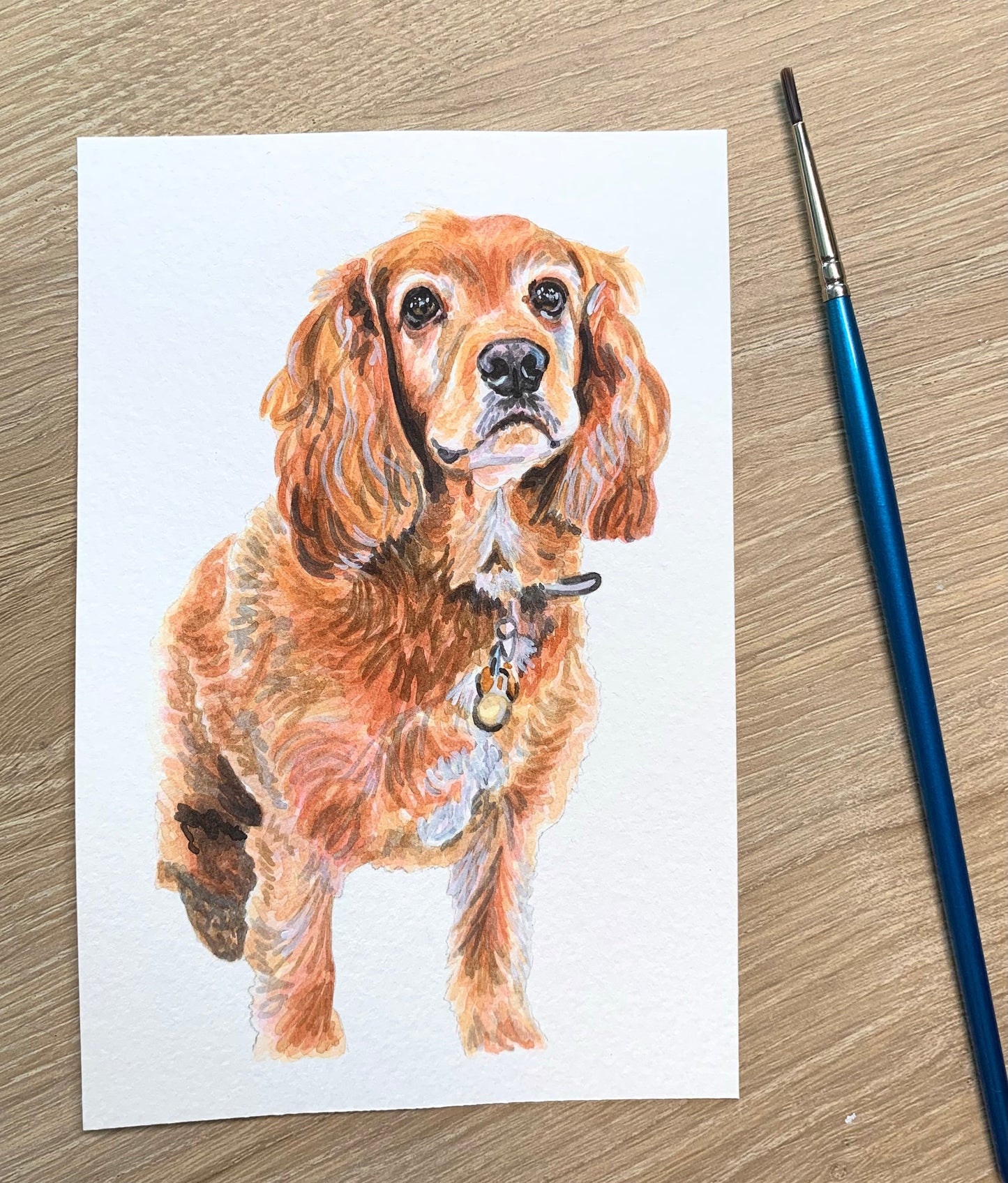 Watercolor Pet Portrait - One Pet