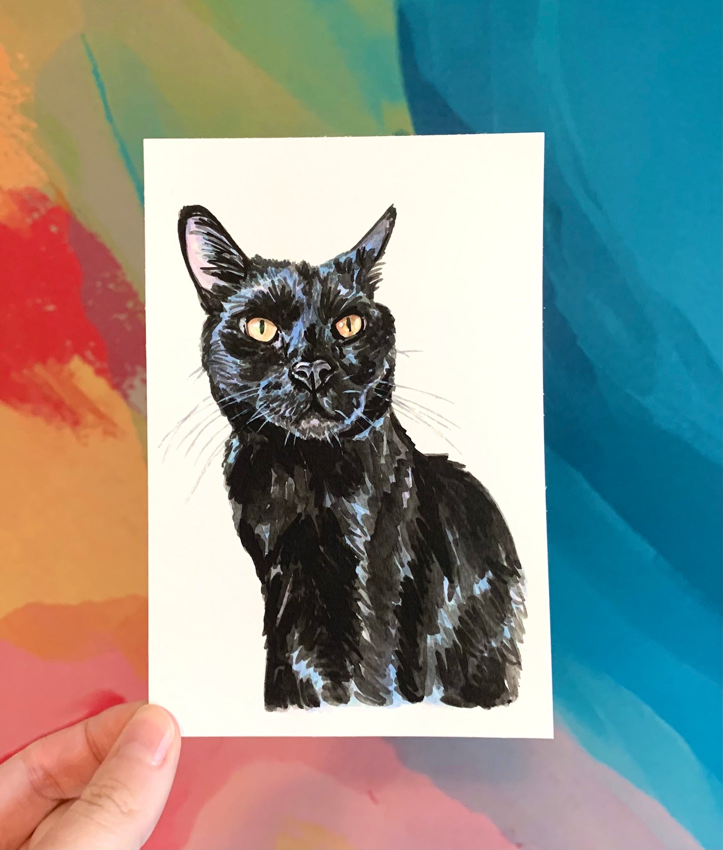 Watercolor Pet Portrait - One Pet
