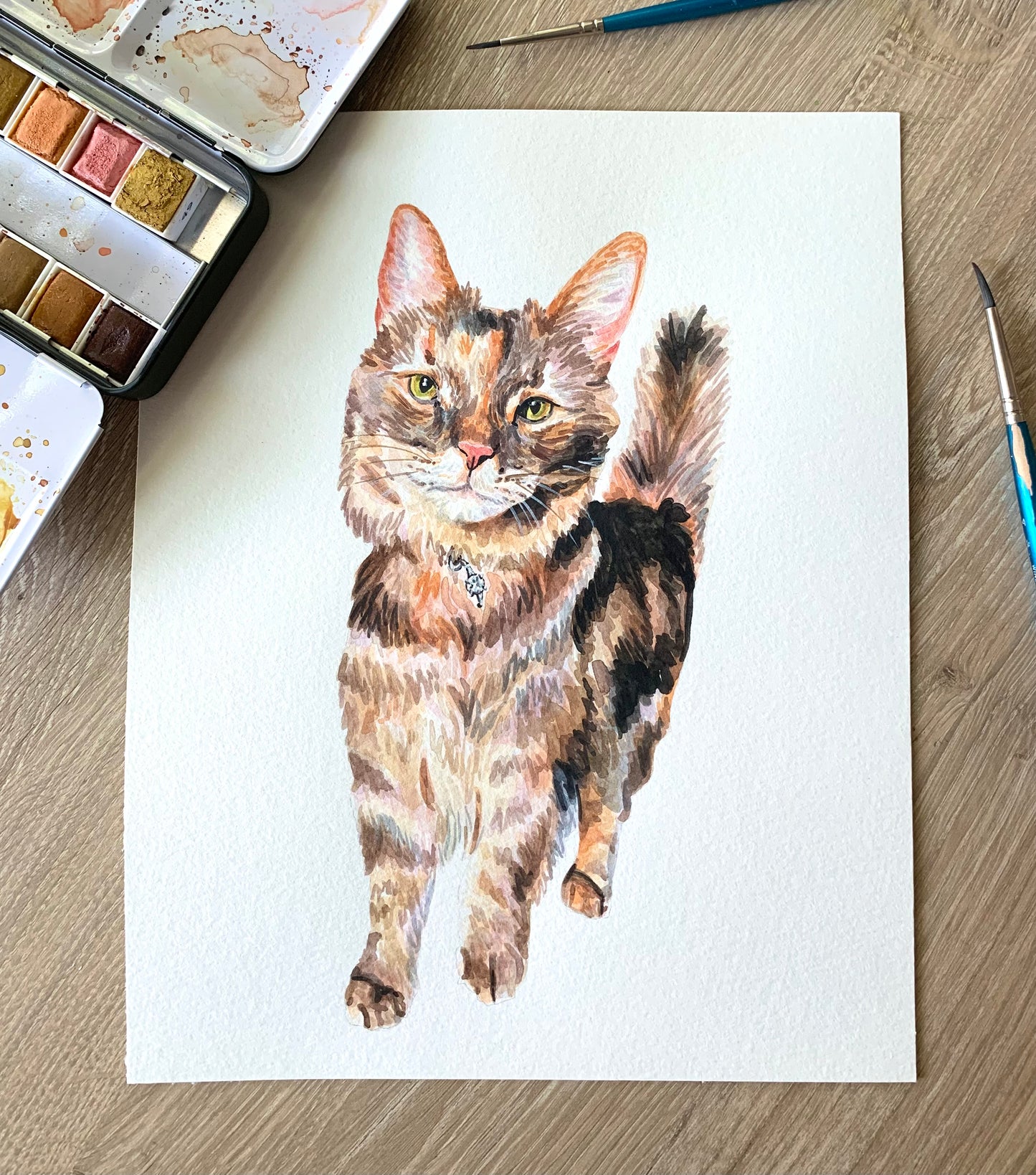 Watercolor Pet Portrait - One Pet