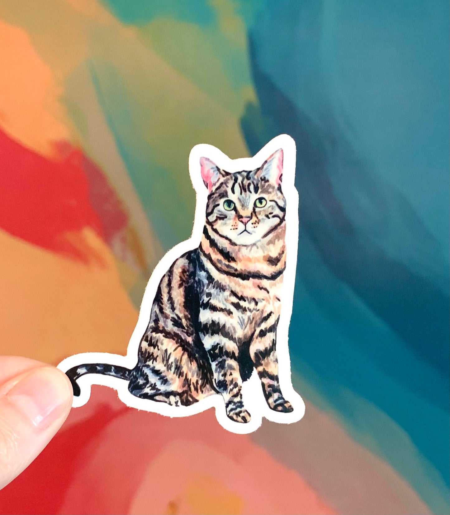 Tabby Cat Sticker