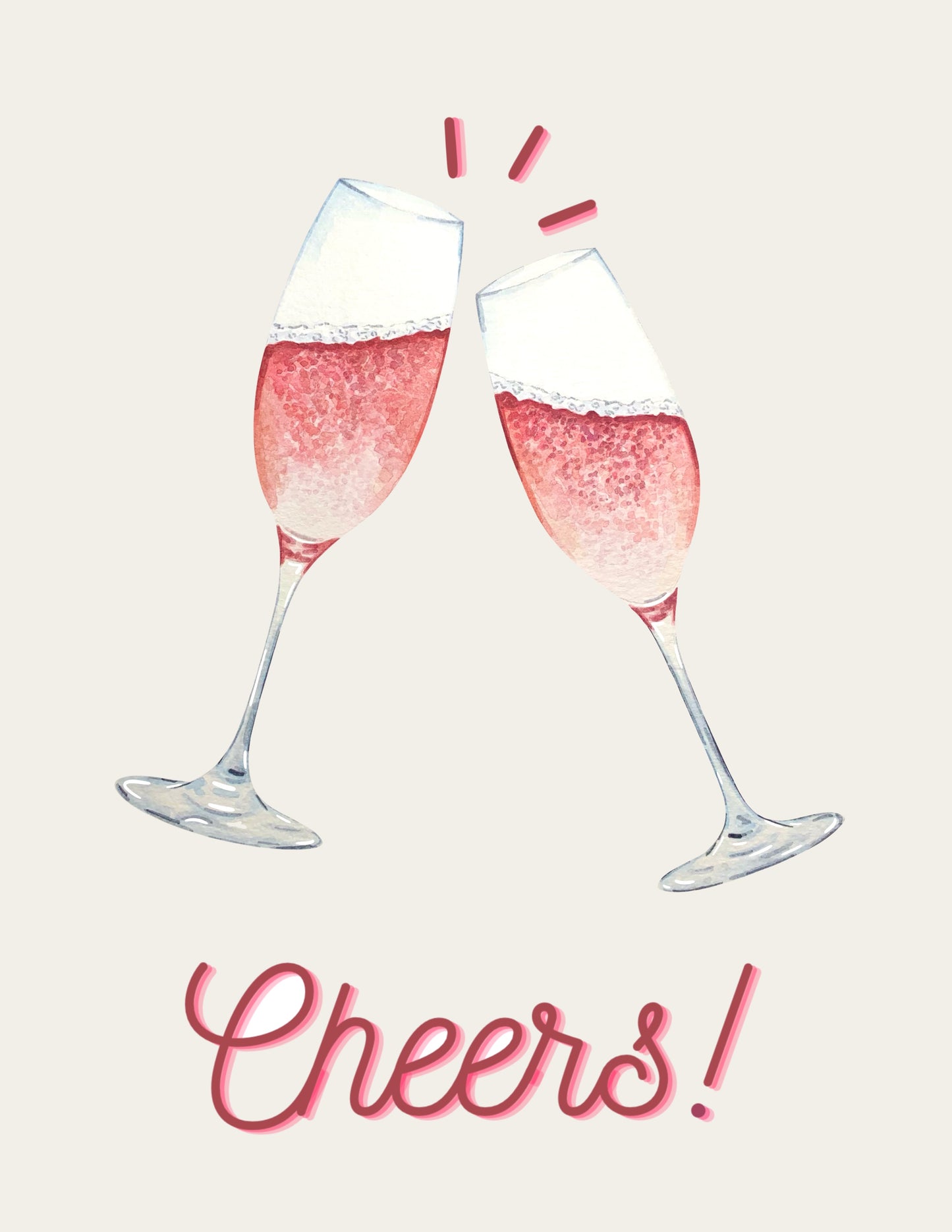 “Cheers” Greeting Card