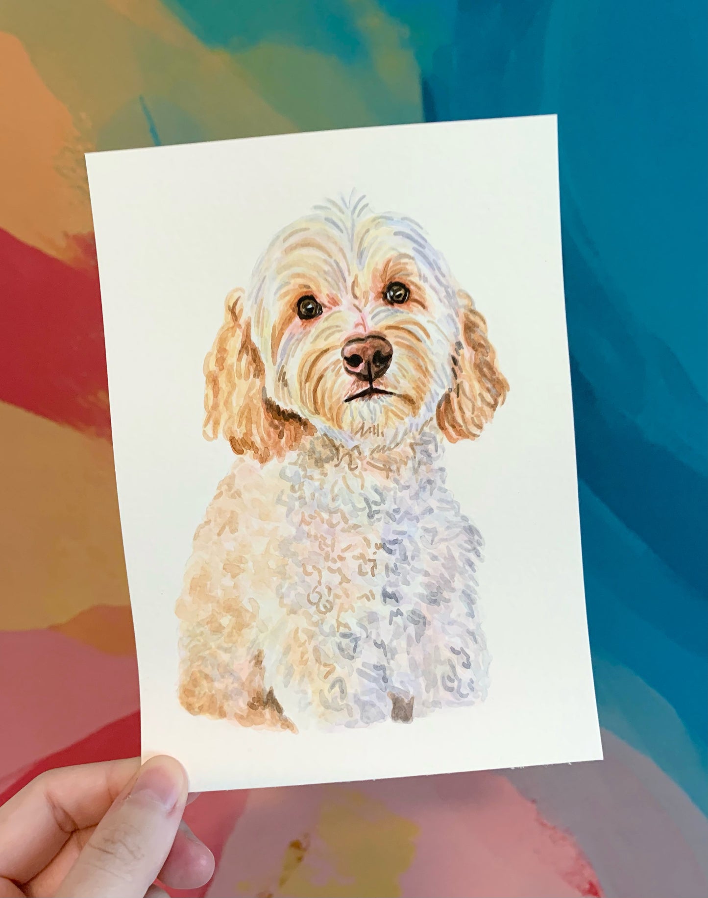 Watercolor Pet Portrait - One Pet