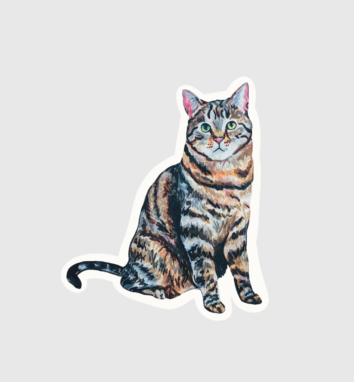 Tabby Cat Sticker