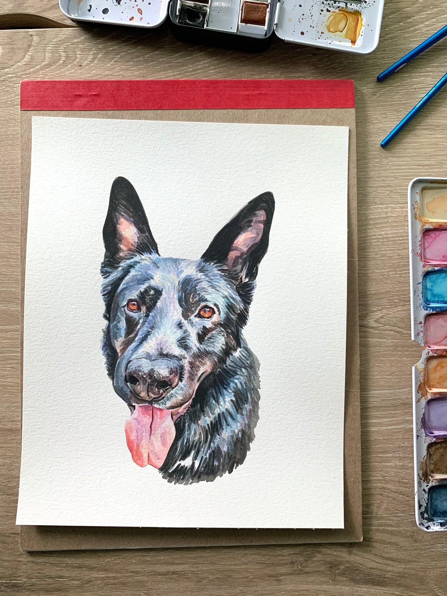 Watercolor Pet Portrait - One Pet