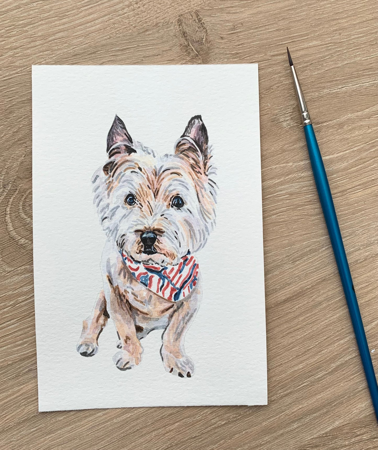 Watercolor Pet Portrait - One Pet