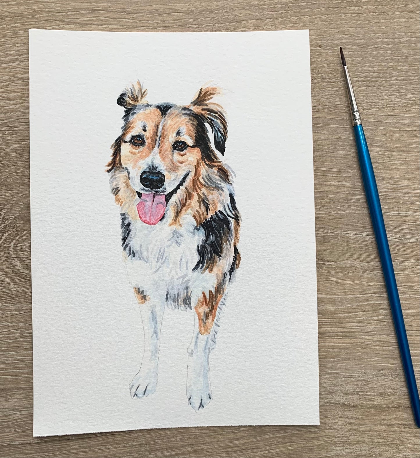 Watercolor Pet Portrait - One Pet