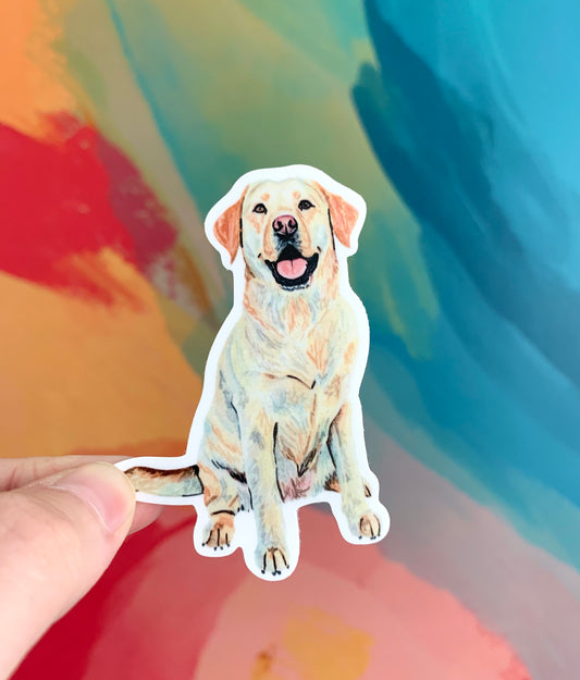 Yellow Lab Sticker