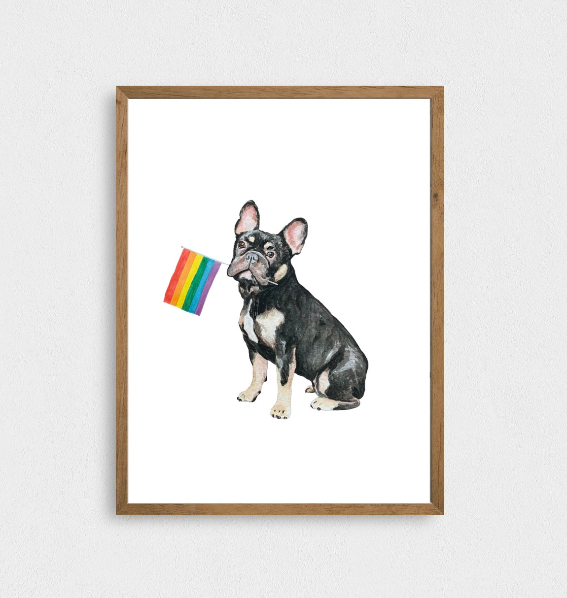 Frenchie Pride Art Print