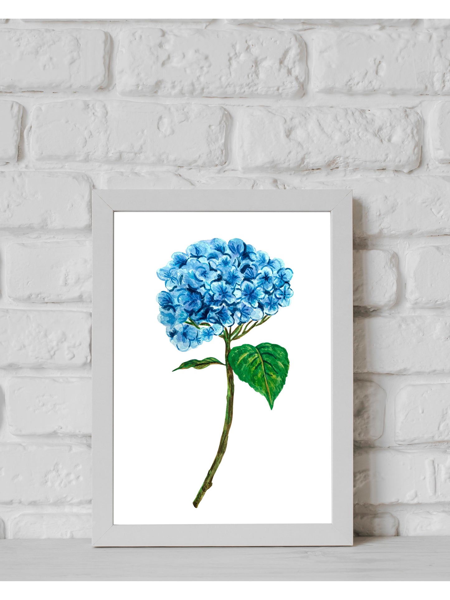 Blue Hydrangea Art Print