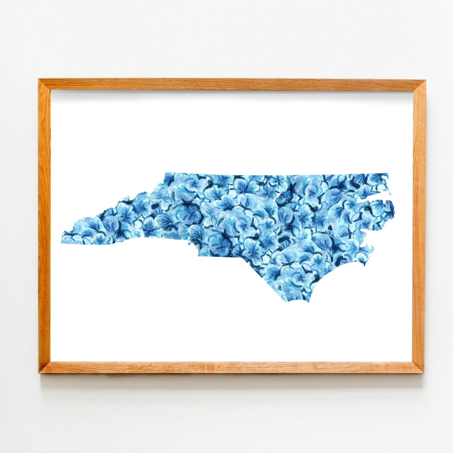 North Carolina State Outline Art Print