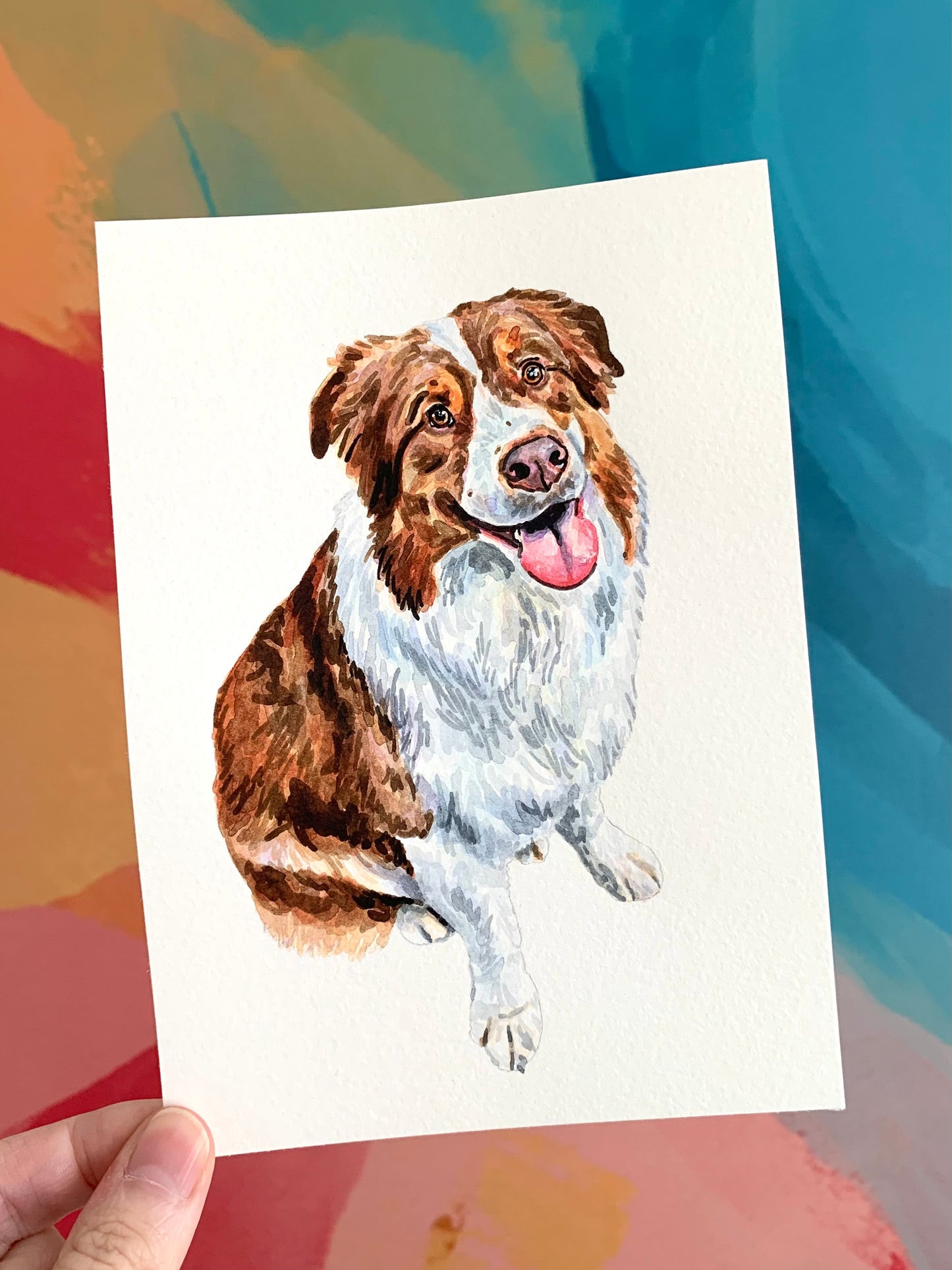 Watercolor Pet Portrait - One Pet