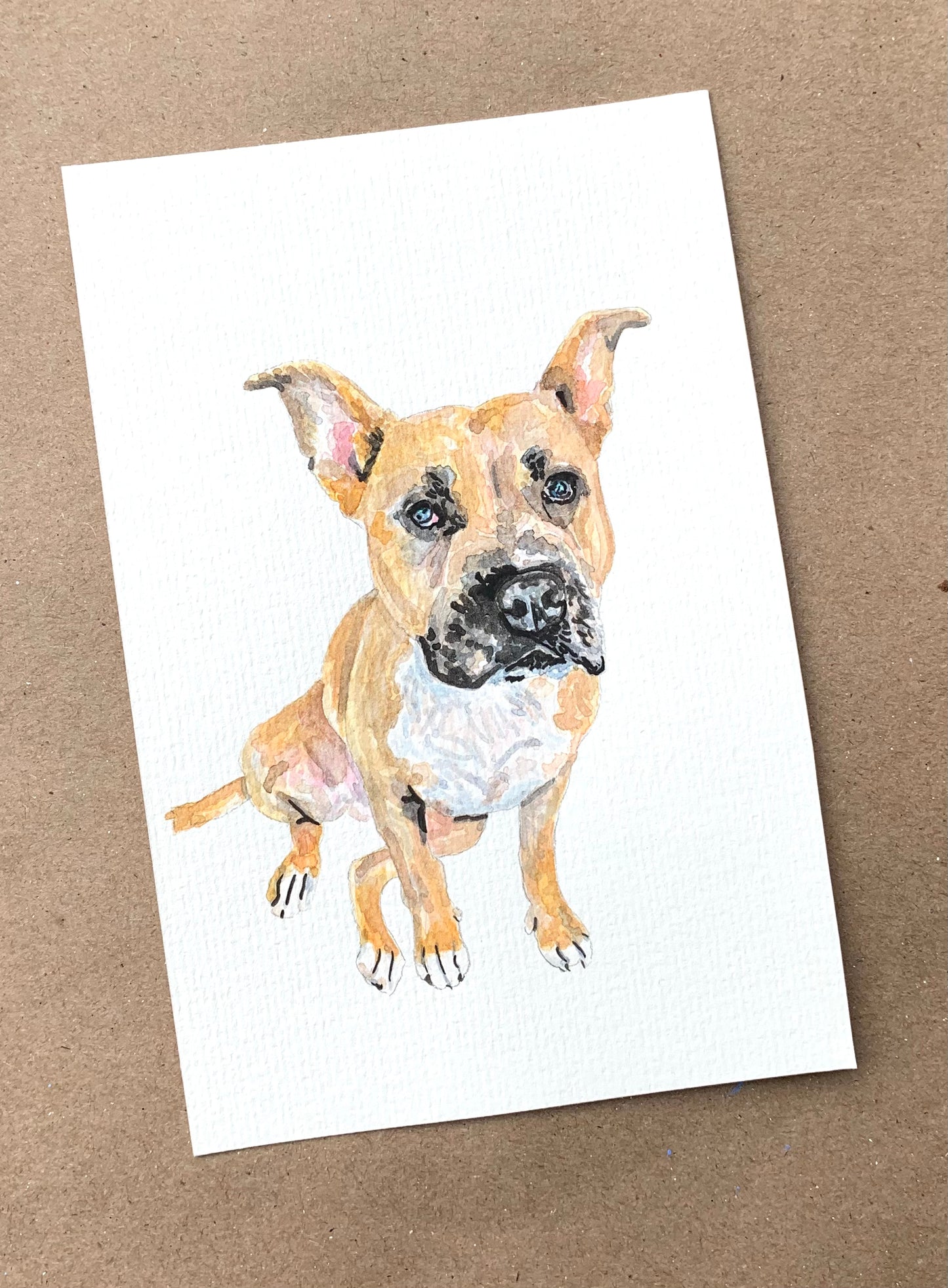 Watercolor Pet Portrait - One Pet